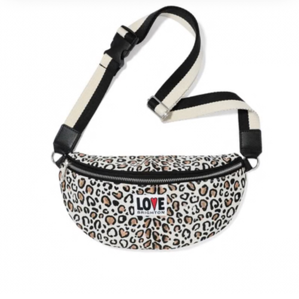 Brighton women’s wild cat belt bag NWT